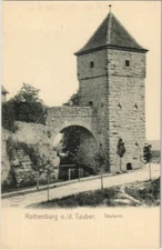 Old postcard postcard Rothenburg- Sauturm GERMANY (1075844)