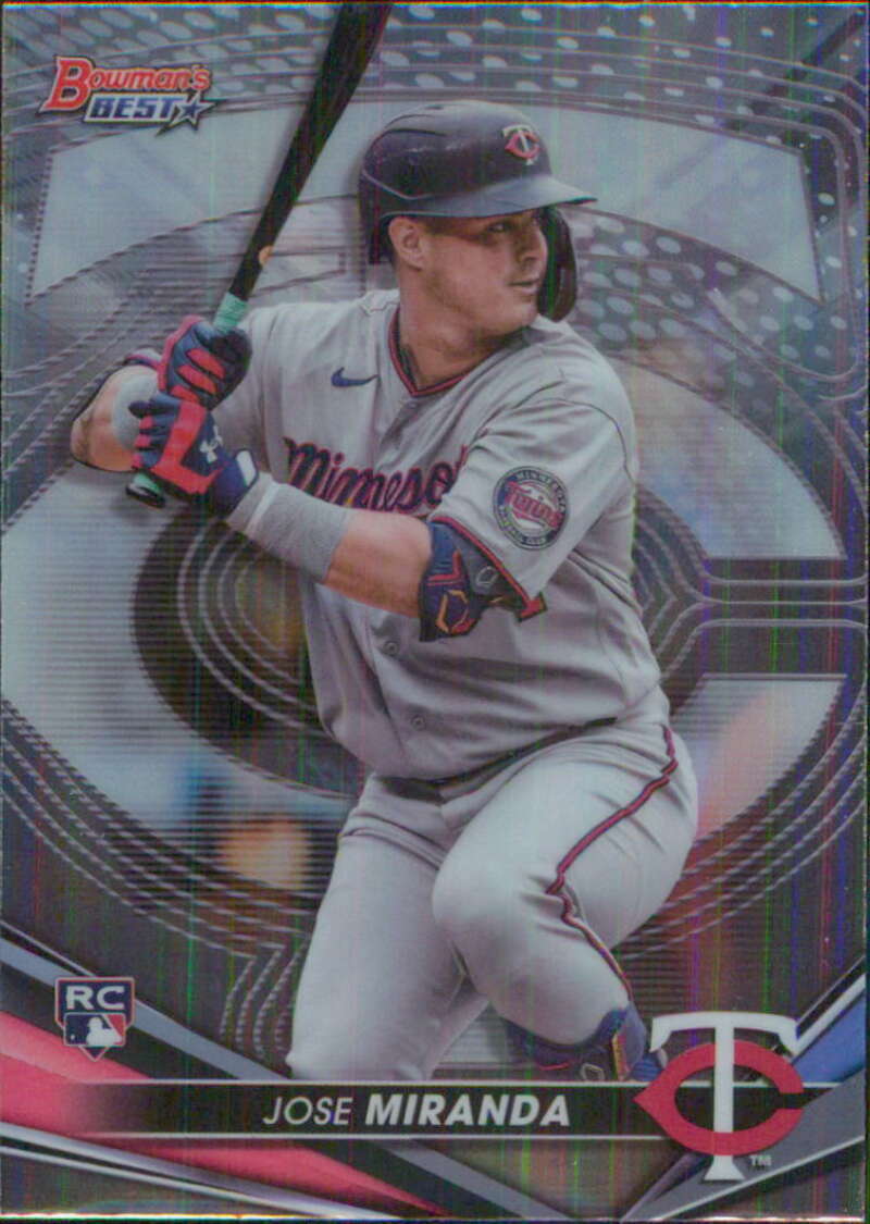 2022 BOWMAN'S BEST #59 JOSE MIRANDA RC
