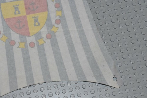 LEGO 6280 Cloth Sail Main Blue Stripes Crown Shield Pattern Authentic sailbb02 - Picture 10 of 10