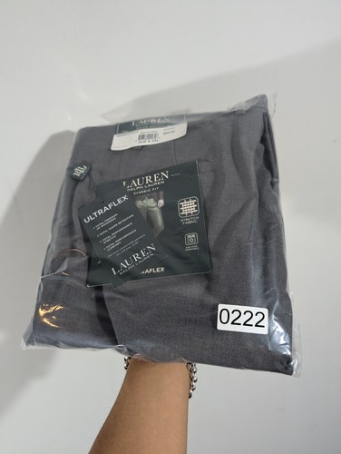 Pantalones LAUREN Ralph Lauren Para Hombres Gris Calce Clásico Ultraflex Talla 36x32 Trabajo Empresarial - Imagen 9 de 9