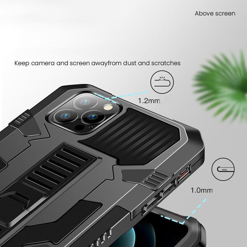 Armor Shockproof Stand Phone Case For iPhone 16 15 14 13 12 11 Pro Max XR 7 8 SE - Picture 5 of 17