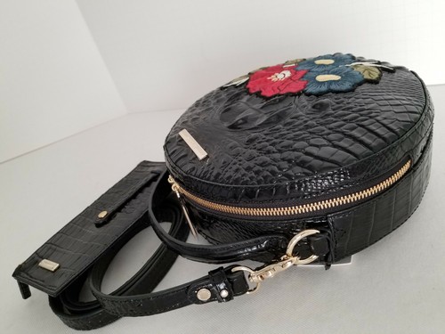 ⚘Brahmin Lane Top Handle Black Bluewood Canteen Leather Crossbody Bag+Wallet NWT - Picture 8 of 11