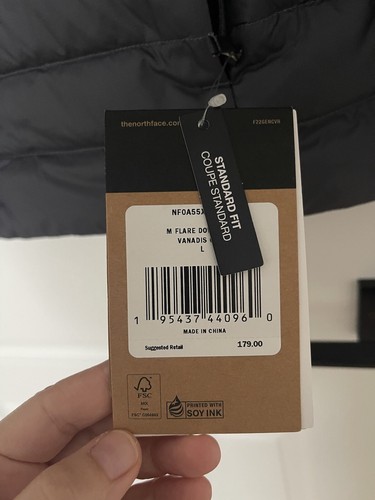 THE NORTH FACE M Flare Daunenjacke II, Vanadis Grey, LARGE, Neu mit Etikett - Bild 4 von 9