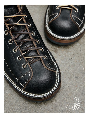 Pflanzlich gegerbte Horween CXL Leder Vibram Katzenpfote Spitze bis Spitze Affe Stiefel - Bild 21 von 32