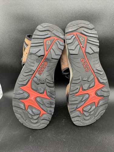 Ecco Yucatan Sandals Receptor Technology Hiking Espresso Leather Men Sz 11-11.5 - Picture 5 of 5