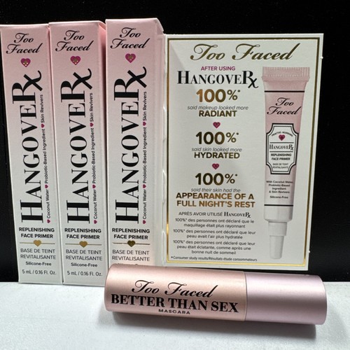 3x Too Faced Hangover Rx Replenishing Face Primer - 1x Better Than Sex Mascara - Picture 6 of 11