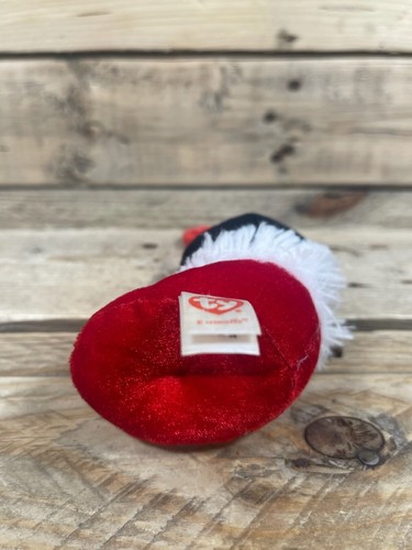 TY Ohrenschützer Pinguin Strumpf Plüsch Schlüsselanhänger Beanie Baby Boos Urlaub Tasche Clip - Bild 5 von 6