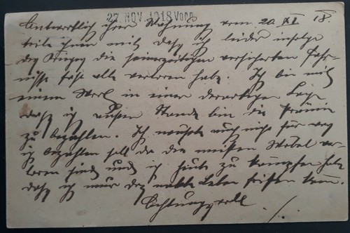 1918 Austria-Hungary 10H stamped Postcard cancelled Linz to Vienna - Picture 2 of 2