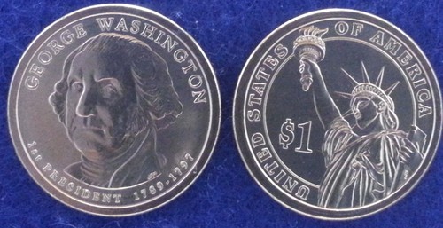 2007 P George Washington Presidential Dollar From Mint Roll - Picture 5 of 8