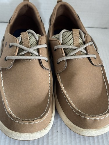 NUEVO Zapatos de barco Sperry Fairwater Plushwave para niños talla 5 M Fairwater bronceados STK264547 - Imagen 4 de 5