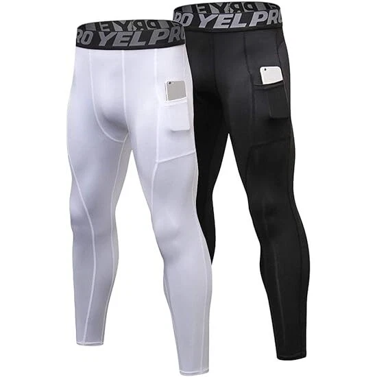 Sanke Men's Running Cool Dry Compression Pants Sports Leggings Baselayer