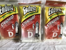 Lot Of 3 Endust Dirt Devil Type D Standard Vacuum Filter Bags 3 Pack