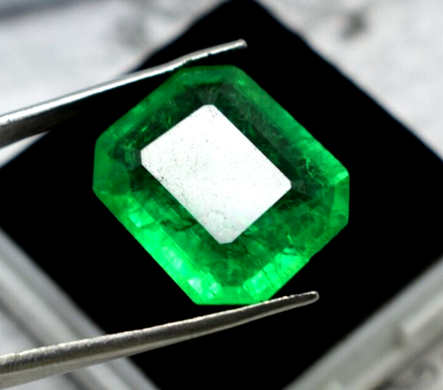Lose Edelsteine facettiert lose natürlich grün smaragd 16,60 Karat ca. zertifiziert! - Bild 3 von 9