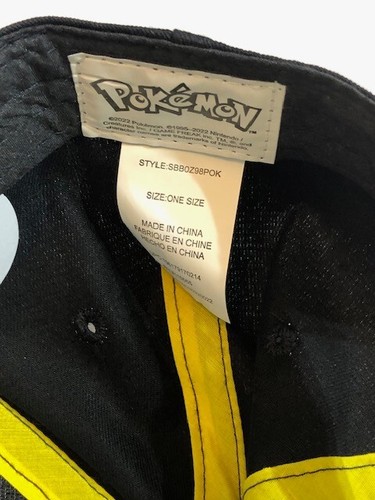 Pokemon Hat Boys Youth One Size Fits Most Pikachu Baseball Cap Snapback Gift - Picture 8 of 8