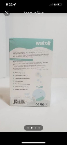 Watolt Baby Nasal Aspirator - Electric Nose Suction for Baby - Automatic Booger - Picture 6 of 6
