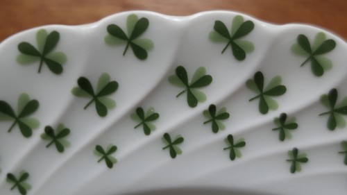 LIMOGES HAVILAND Torse Trefle Vert 1 von 6 Tasse Untere Kuchenteller exzellent - Picture 9 of 17