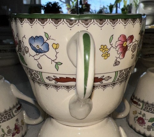 Vintage Copeland Spode England Chinese Rose From A Nine (9) Tea Cups - Picture 10 of 10
