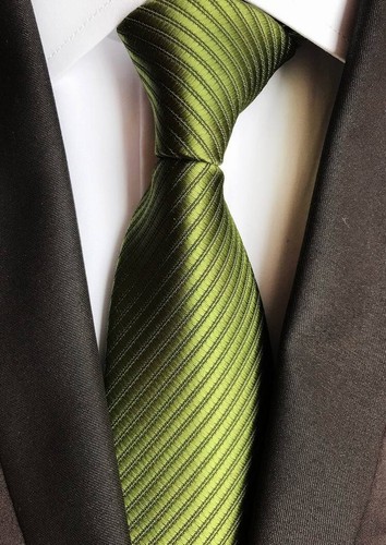 Hot!Solid Striped Classic JACQUARD WOVEN 100% Silk Men's Tie Necktie - Picture 8 of 35