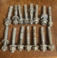 3/8" x 3 1/2" Wedge Anchor Bolt Concrete Pack Lot of 14