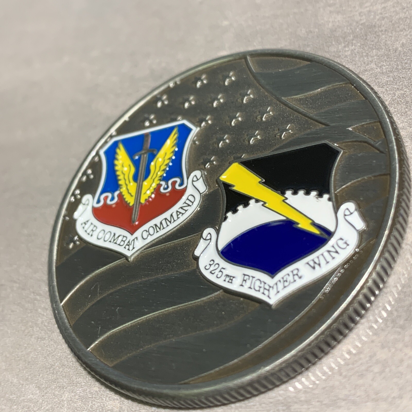 TYNDALL AFB Challenge Coin USAF Air Combat Command 1.75" Florida USA eBay