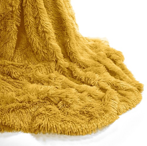 Cuddle Blanket Soft Cosy Warm Fleece Sofa Bed Long Fur Shaggy Throw 150 x 200cm - Picture 10 of 23