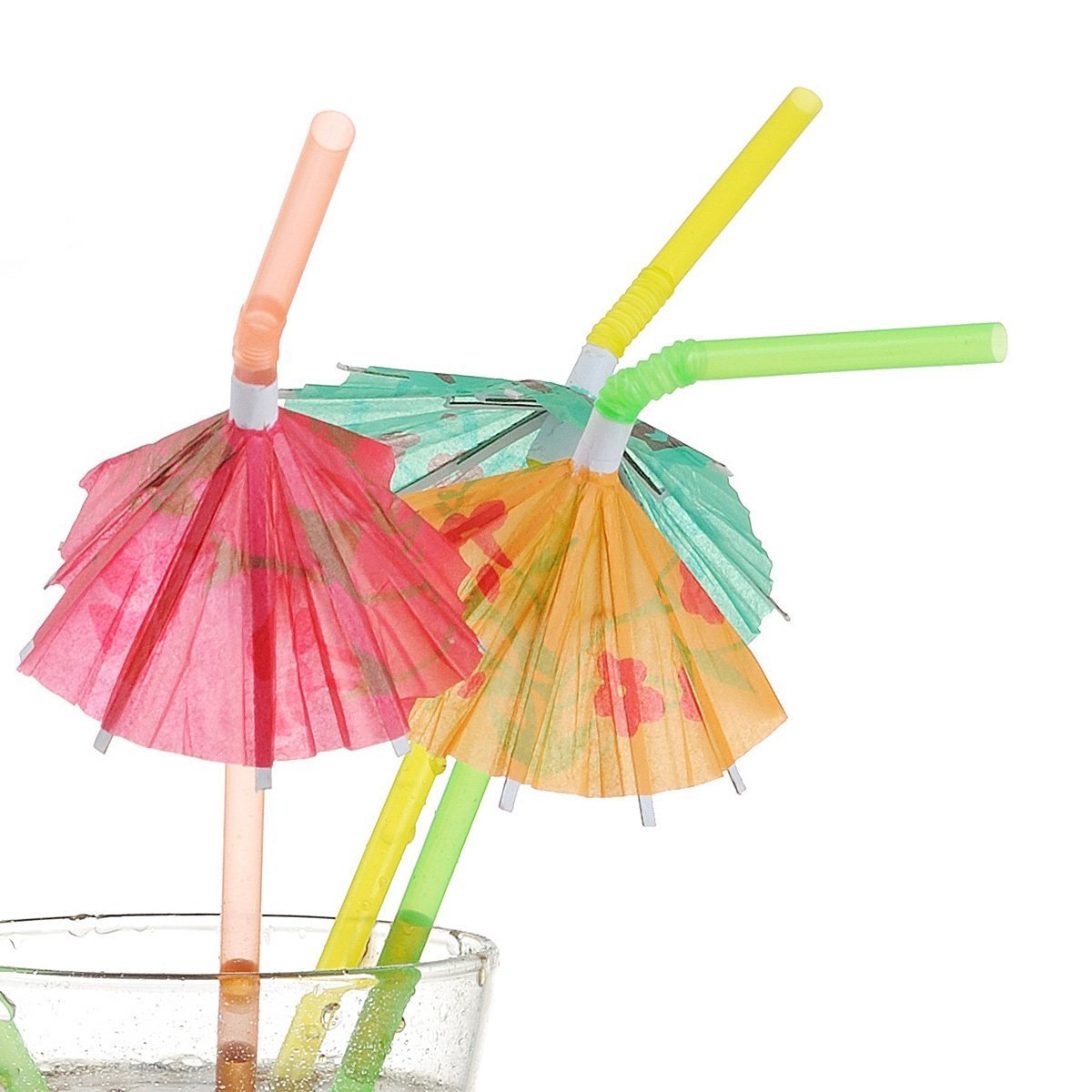 288Pcs Tropical Drink Umbrellas Cocktail Party Paper Parasol Pick
