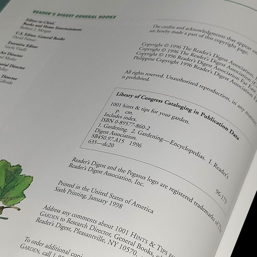 1001 Hints and Tips for Your Garden Book The Fast Free Shipping - Picture 5 of 6