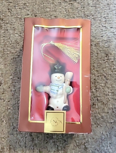 Lenox Weihnachten Schneemann Ornament Neu im Karton