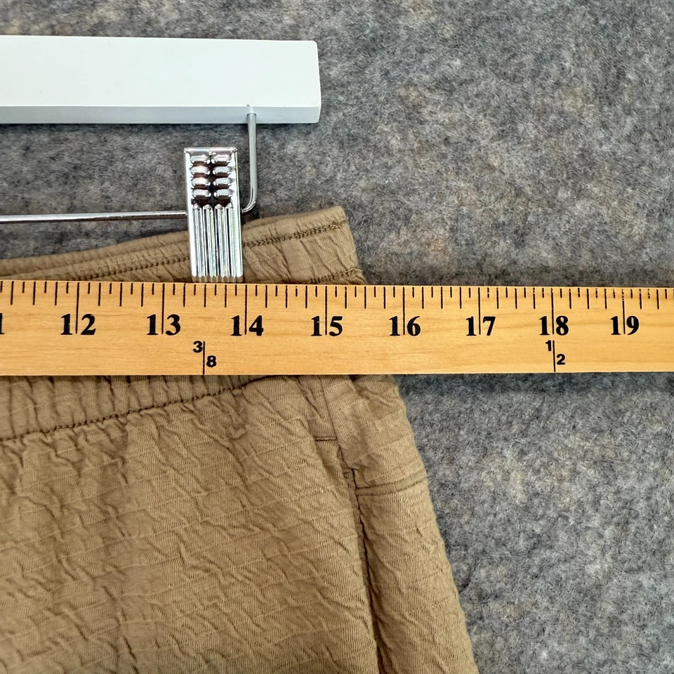 Pantalones de chándal Nike Yoga texturizados para hombre medianos cónicos Dri Fit caqui marrón elástico Foto 4 de 4