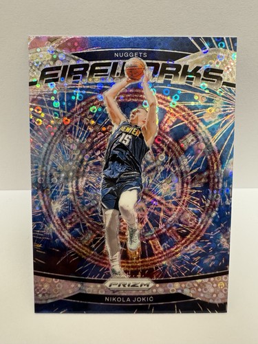 Nikola Jokic 2024-25 Panini Prizm Fireworks #11 Fast Break Prizm