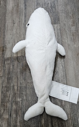 IKEA Tandval White Beluga Whale Stuffed Animal Plush Toy 21" - Picture 3 of 4