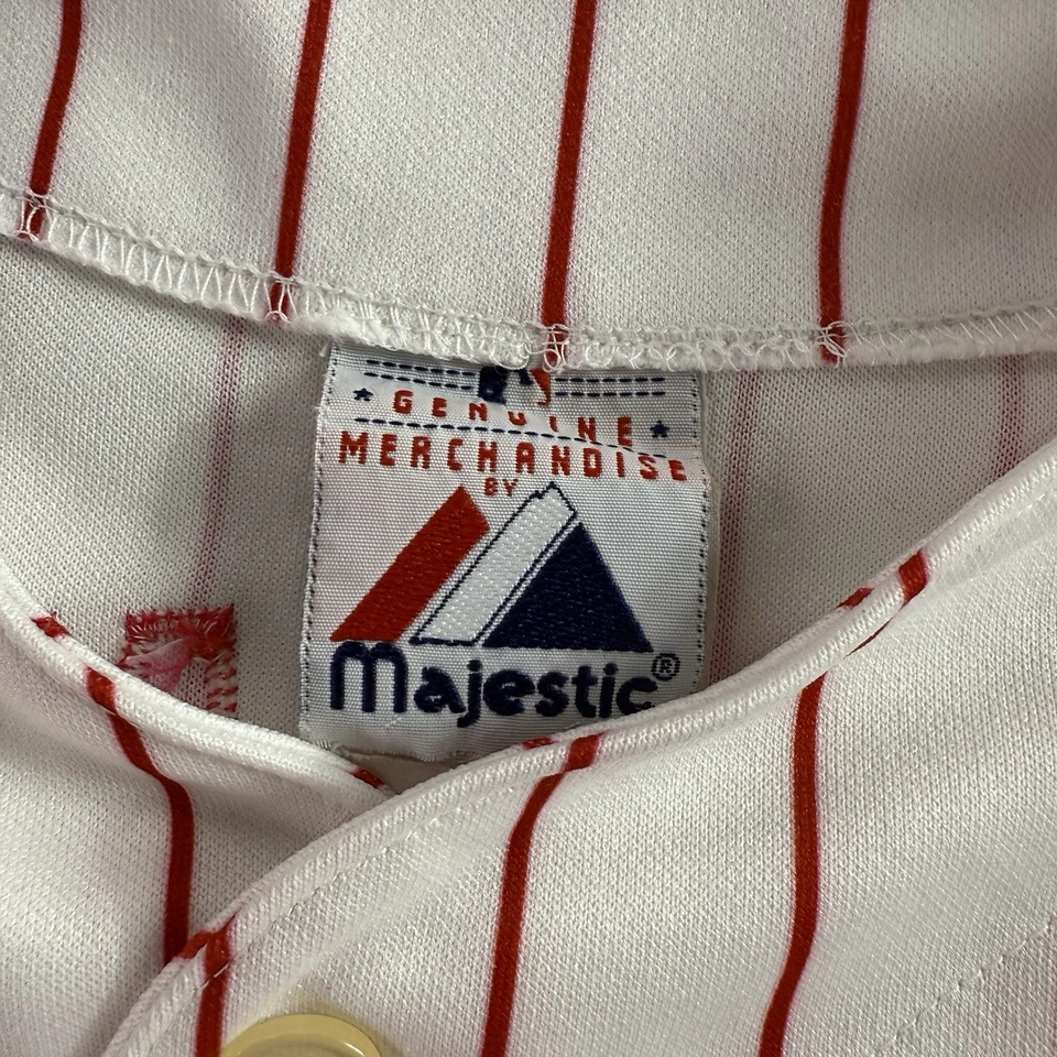 Jim Thome Philadelphia Phillies Jersey majestic Men’s Small 90s - Image 3 of 4
