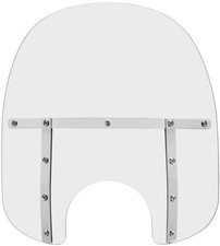 Memphis Shades Memphis Fats Windshield (7in. Cutout) - 17in. - Clear MEM3210