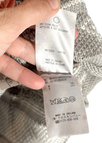 Thom Browne 4-Bar Grey Striped Nautical Theme Crewneck Sweater - SIZE 4 - Picture 7 of 8