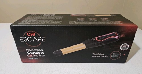 Brandneu CHI Escape Professional Kabelloser Lockenstab Schwarz Rot Gold Blau