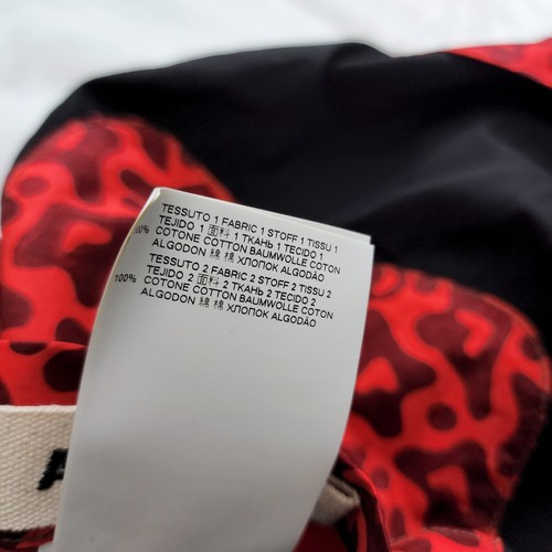 Marni Reversible Camo Cell Black-Red Button-Up Shirt size 48 - 第 9/10 張圖片