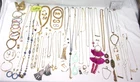 Vintage to Now Costume Jewelry Lot - Gold Tone - 84 pieces!