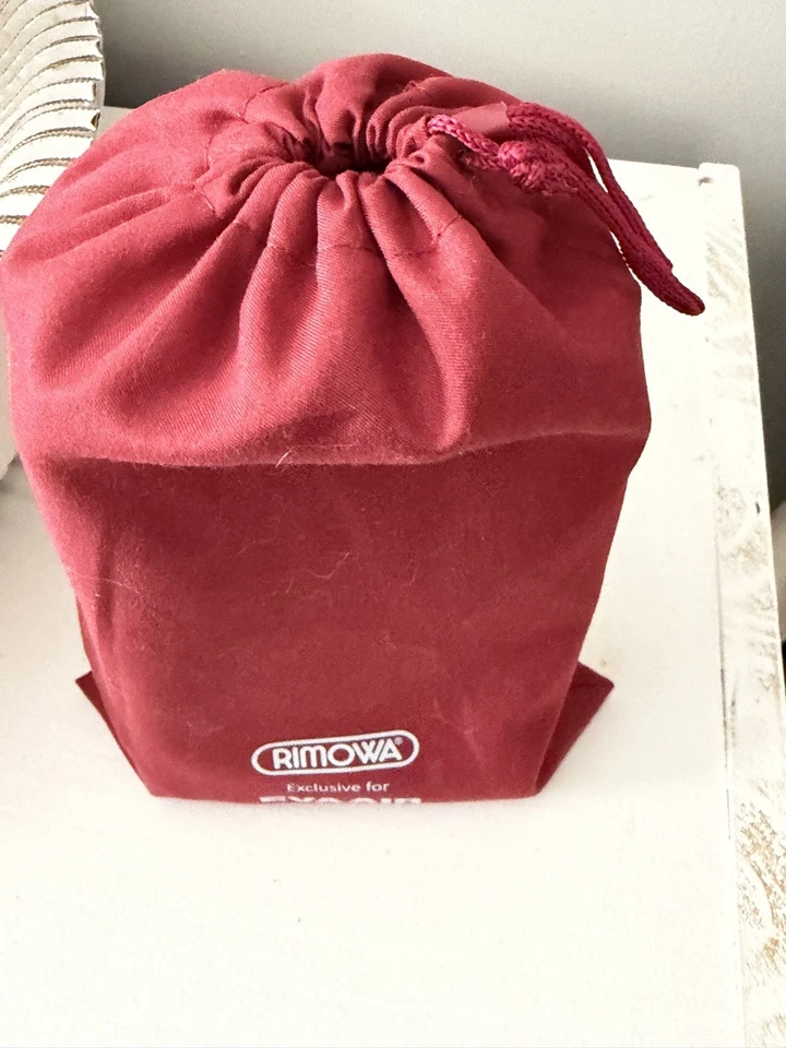 EVA AIR Rimowa Business Class Hard Amenity Kit Red/Burgundy New/SEALED - Image 2 of 4