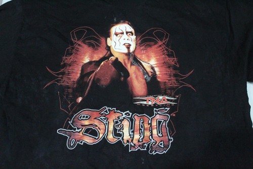 Double Sided Vintage TNA Wrestling Sting T Shirt XL Good Shape - Picture 5 of 8