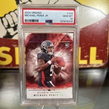 MICHAEL PENIX JR. 2024 Panini Origins #124 PSA 10 Gem Mint Rookie RC