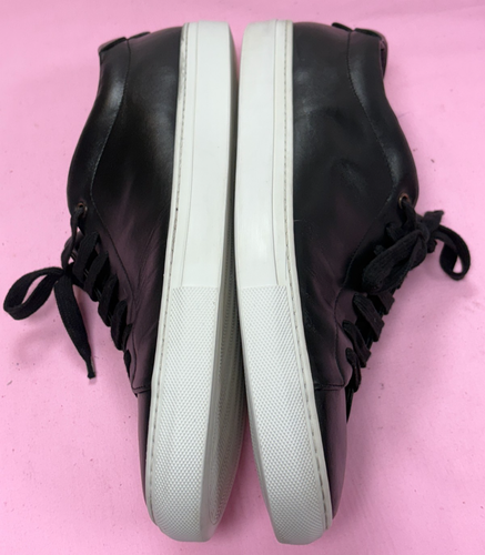 Good Man - Legend London-Men.s Black Leather Sneakers Shoes- EUR Size- 12.Ital - Picture 8 of 16