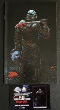 Fame: JOHN CARPENTER, Jason vs Michael, Jonathan Uribe EMBOSSED cover, Ltd 100