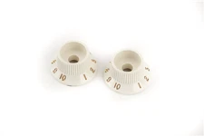 Genuine Fender S1 Plastic Push-on Knob Base for Strat, Parchment (SET OF 2)