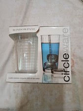 Circleware Windowpane Cooler Glasses Set of 4...