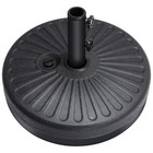 Heavy Duty 95lbs Patio Umbrella Stand Fillable Black Base for Outdoor Use