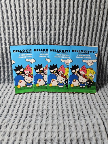 Sanrio Hello Kitty & Friends Holographic Blind Sticker Pack - LOT OF 4 PACKS 💟 - Picture 1 of 5