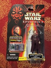 Star Wars Episode 1 Queen Amidala Action Figure CommTech Chip 1999