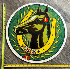 Good LUCK Horse Sign 15 1/2" Wood Pennsylvania Dutch Hex Equestrian Barn D&eacute;cor