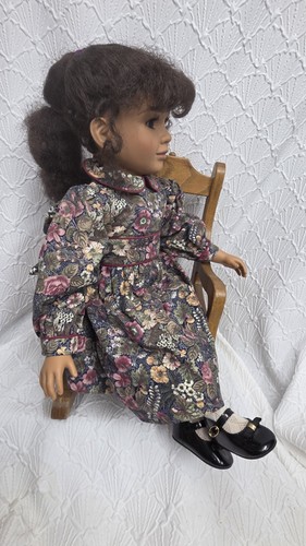Raro De Colección Muñeca AA My Twinn\ Afroamericana Piel Oscura Denver 1995 Vestido Etiquetado - Imagen 7 de 10