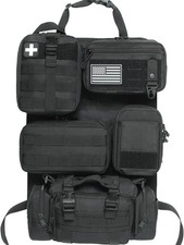 6 Pack Tactical Molle Car Seat Back Organizer - Tactical Vehicle Panel Organizer